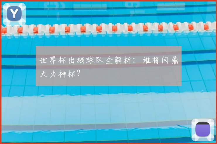 世界杯出线球队全解析：谁将问鼎大力神杯？