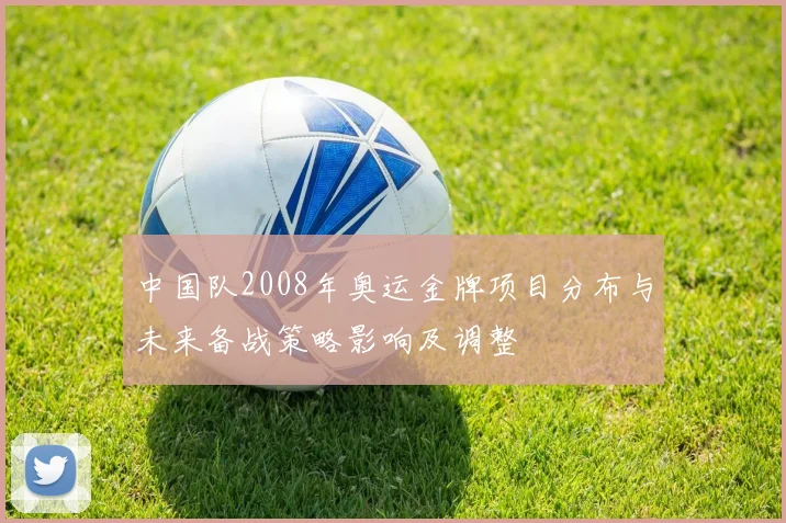 中国队2008年奥运金牌项目分布与未来备战策略影响及调整
